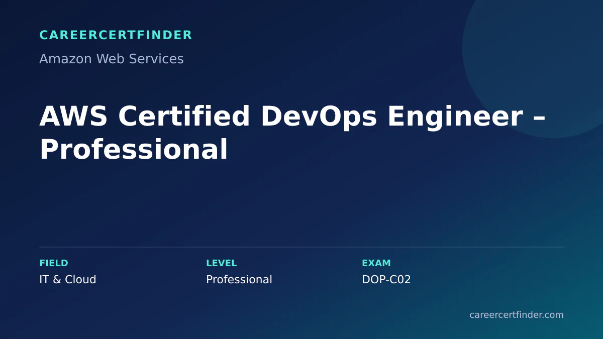 AWS Certified DevOps Engineer – Professional exam, cost, and validity overview