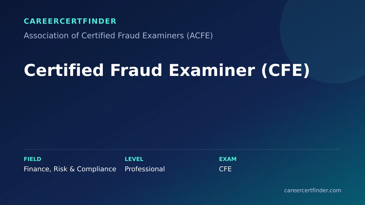 Certified Fraud Examiner (CFE) exam, cost, and validity overview