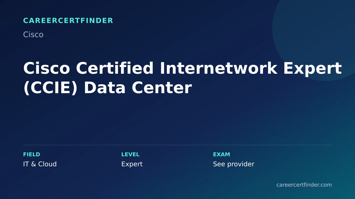Cisco Certified Internetwork Expert (CCIE) Data Center exam, cost, and validity overview