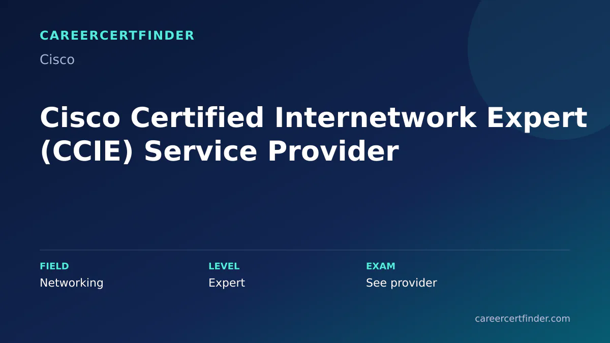 Cisco Certified Internetwork Expert (CCIE) Service Provider exam, cost, and validity overview