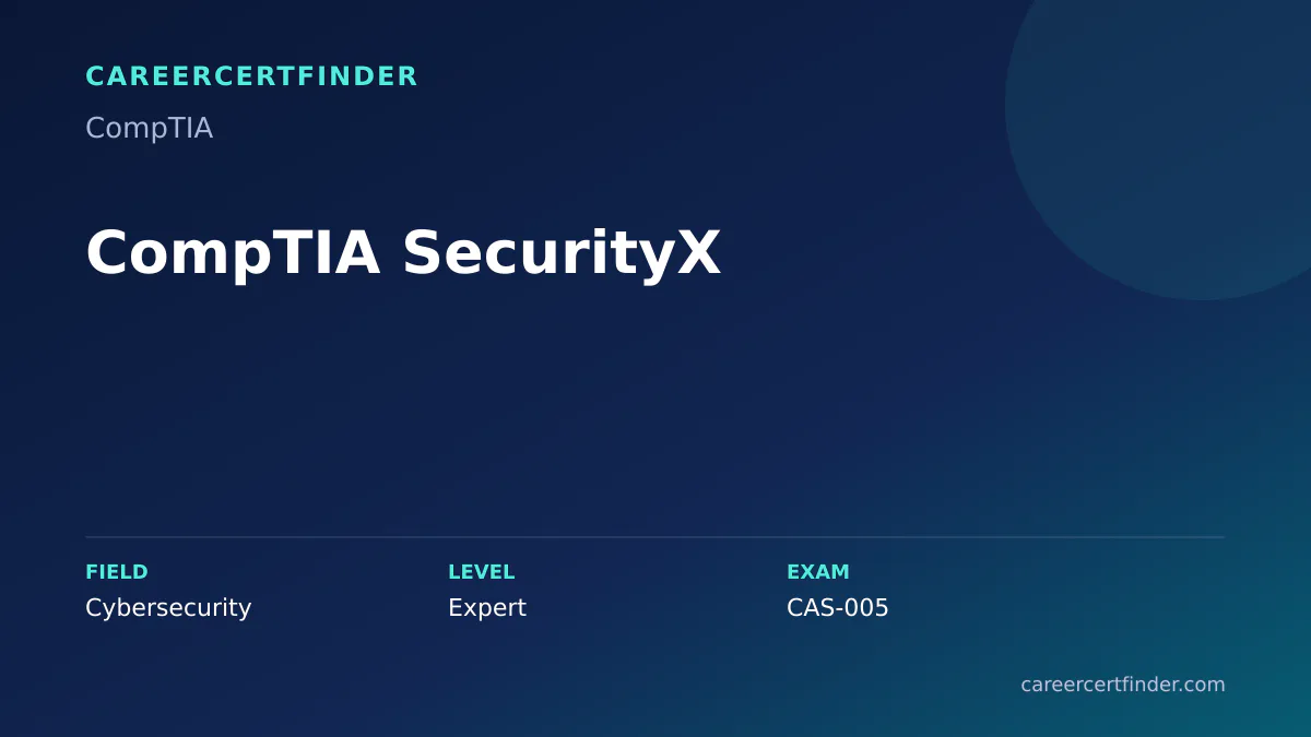 CompTIA SecurityX exam, cost, and validity overview