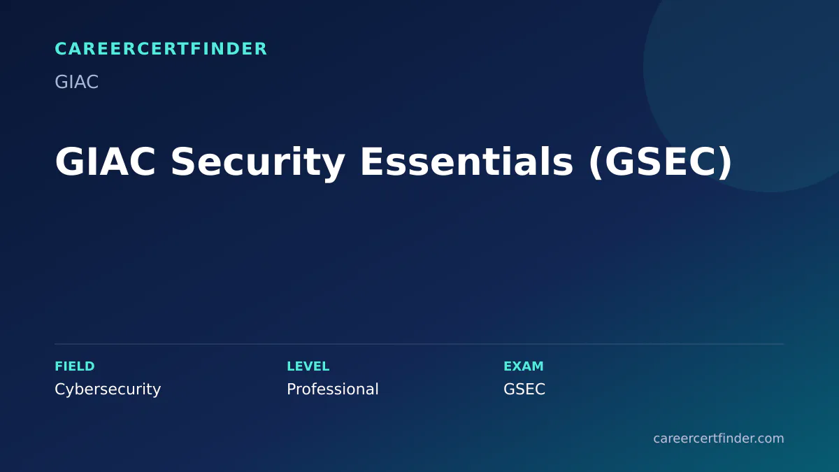 GIAC Security Essentials (GSEC) exam, cost, and validity overview