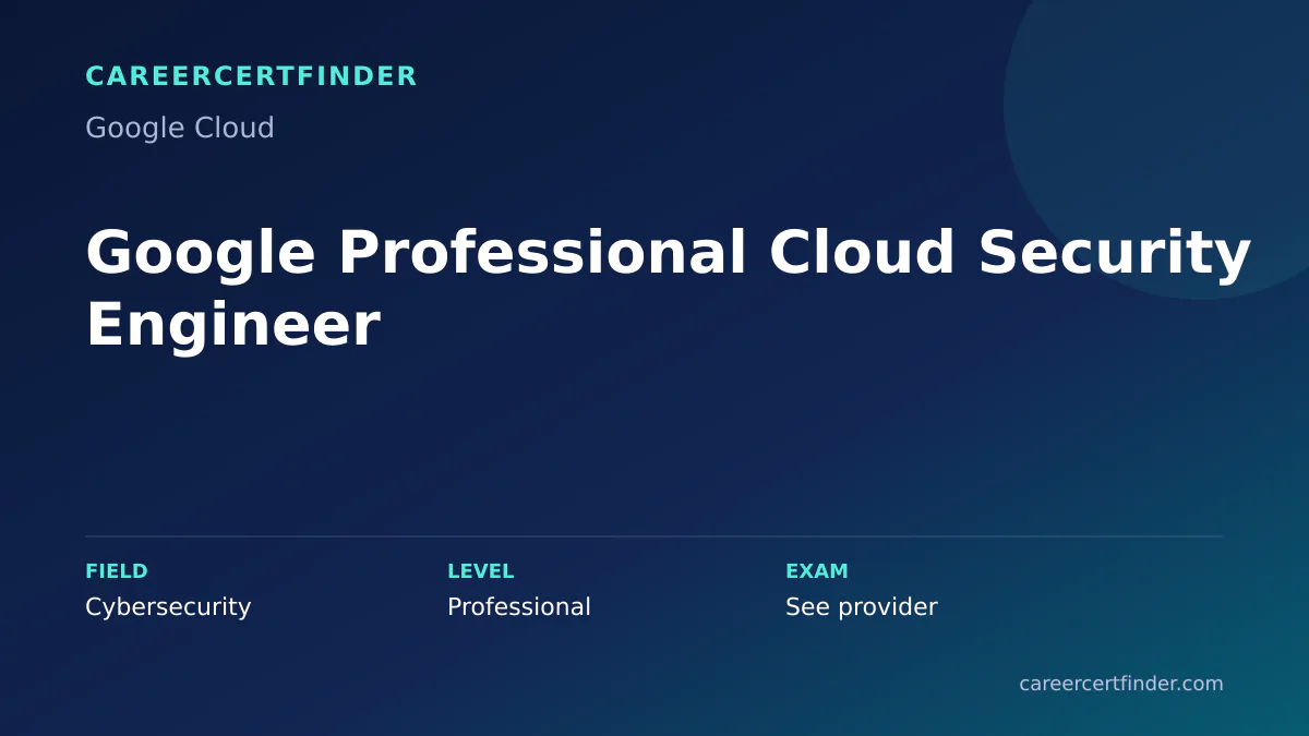 Google Professional Cloud Security Engineer exam, cost, and validity overview