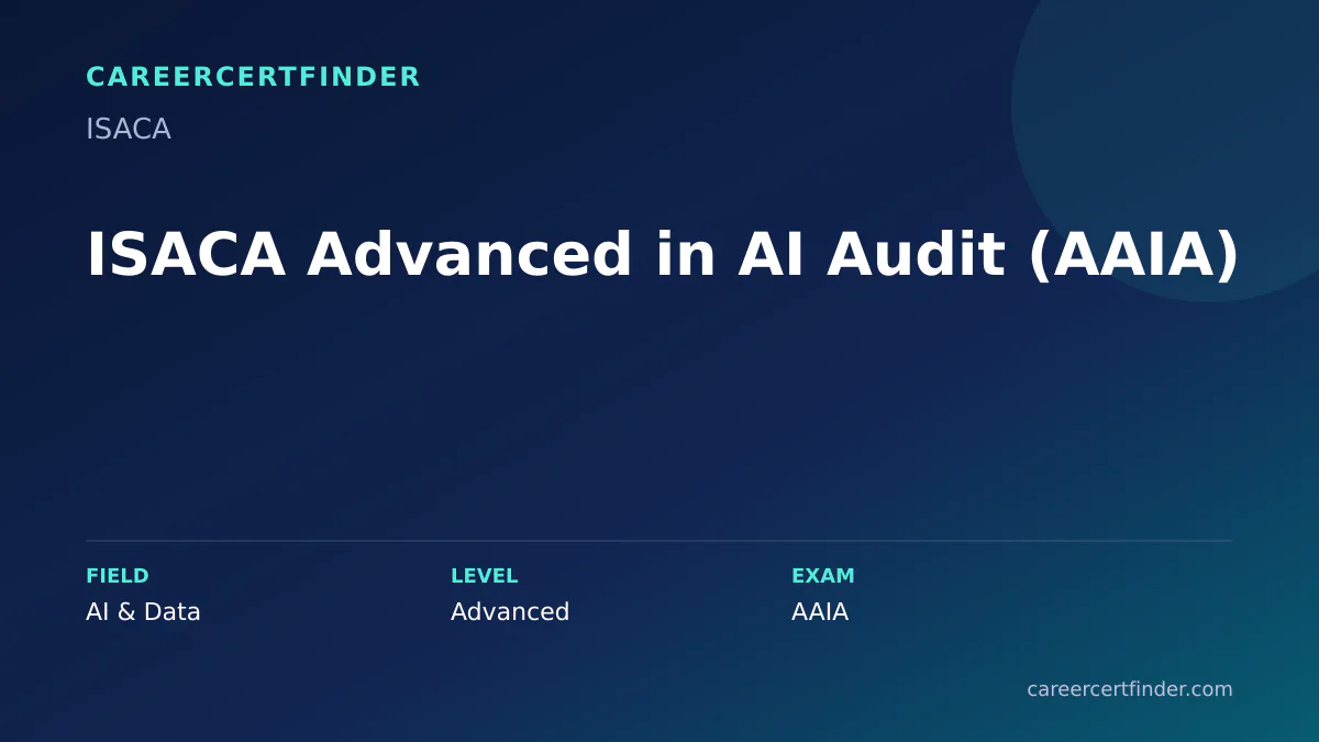 ISACA Advanced in AI Audit (AAIA) exam, cost, and validity overview