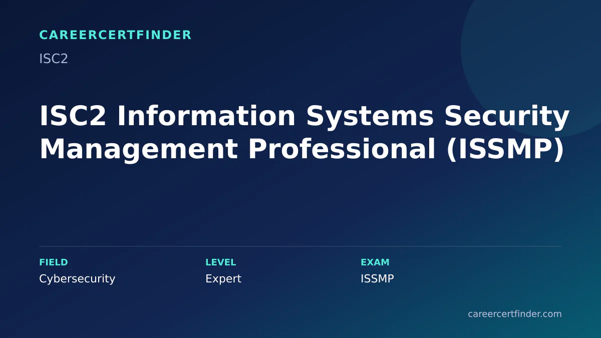 ISC2 Information Systems Security Management Professional (ISSMP) exam, cost, and validity overview