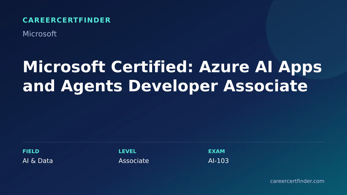 Microsoft Certified: Azure AI Apps and Agents Developer Associate exam, cost, and validity overview