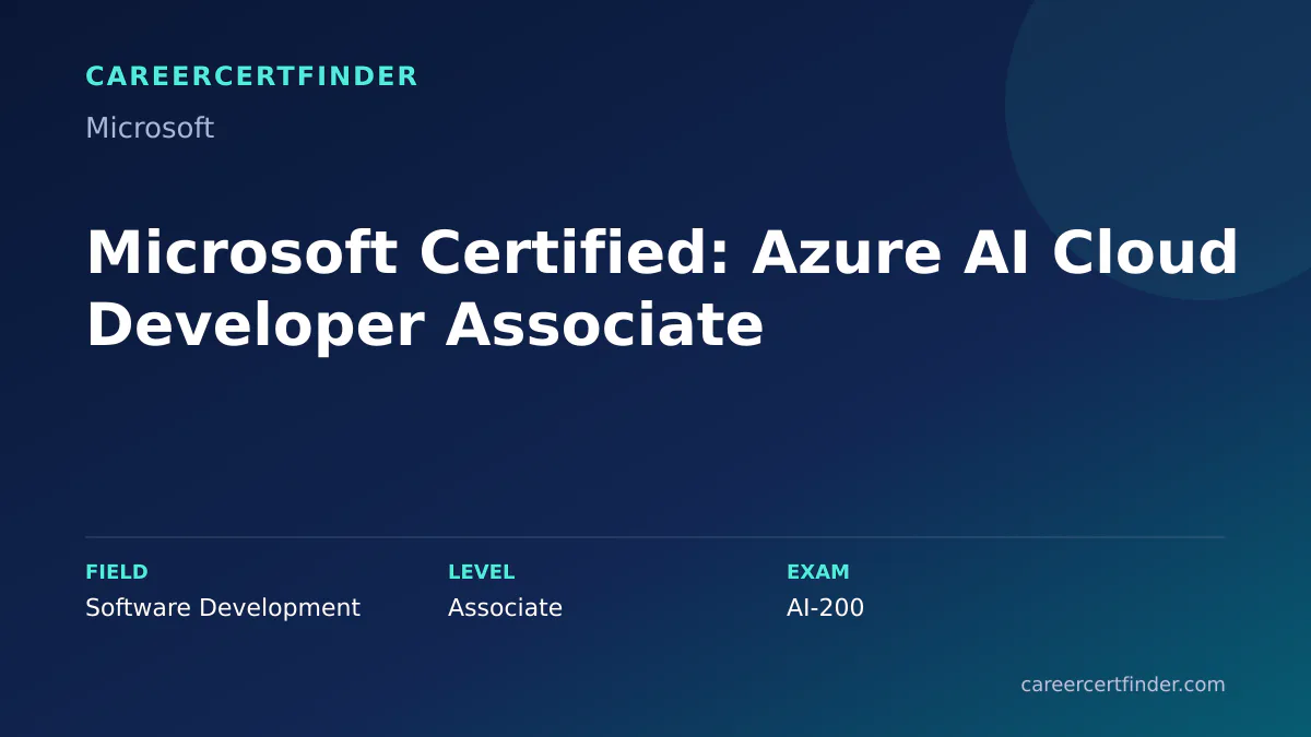 Microsoft Certified: Azure AI Cloud Developer Associate exam, cost, and validity overview