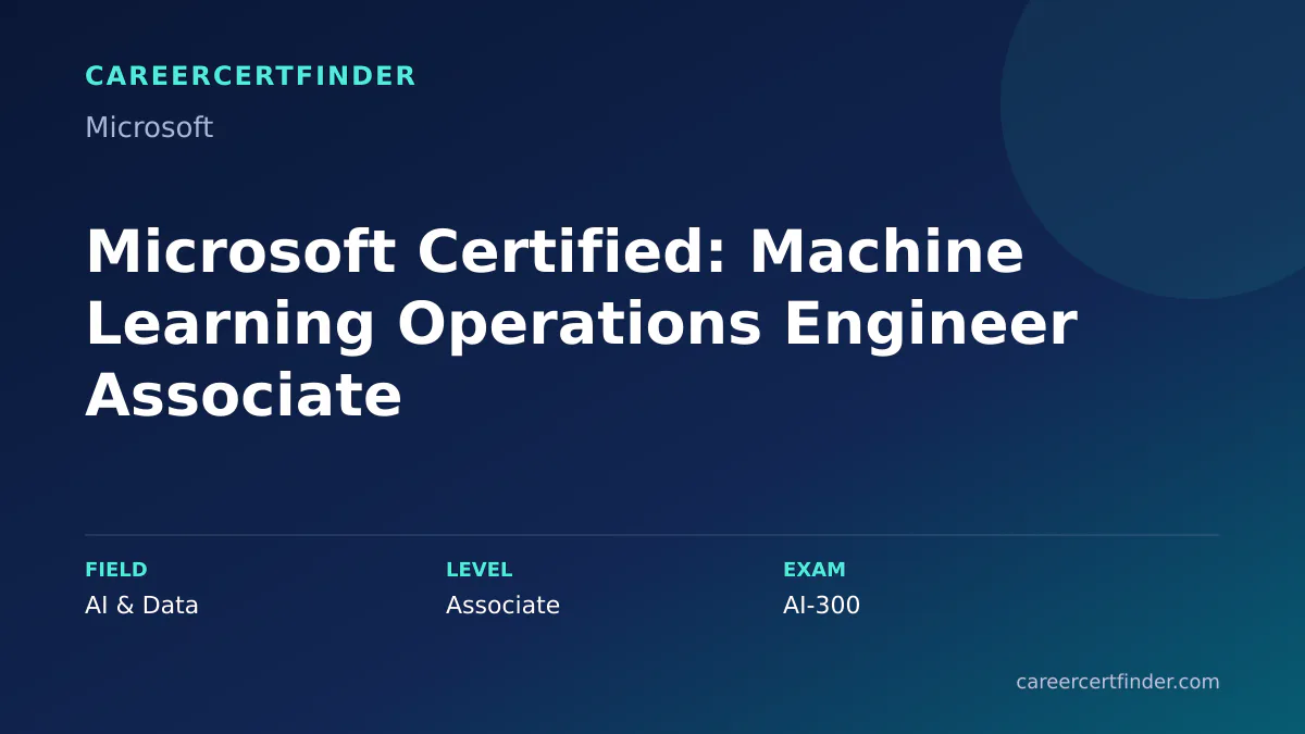 Microsoft Certified: Machine Learning Operations Engineer Associate exam, cost, and validity overview