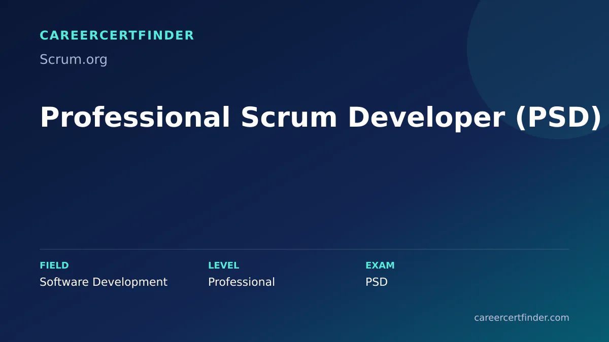 Professional Scrum Developer (PSD) exam, cost, and validity overview