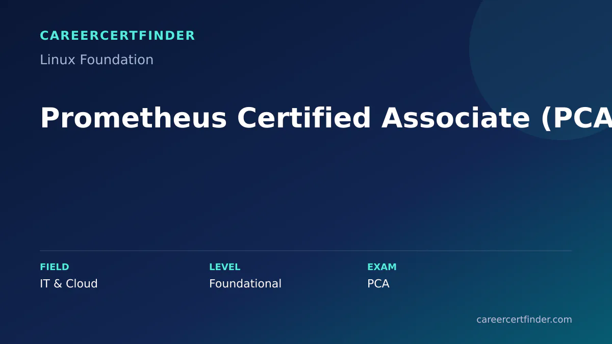 Prometheus Certified Associate (PCA) exam, cost, and validity overview