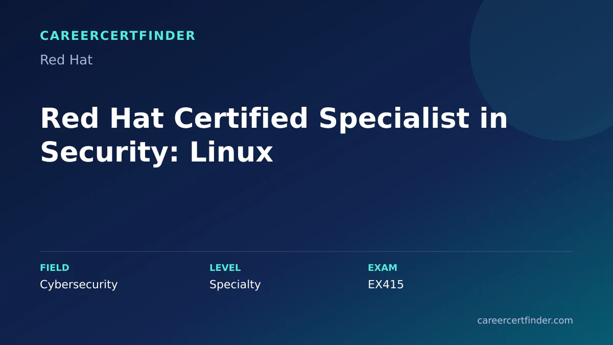 Red Hat Certified Specialist in Security: Linux exam, cost, and validity overview