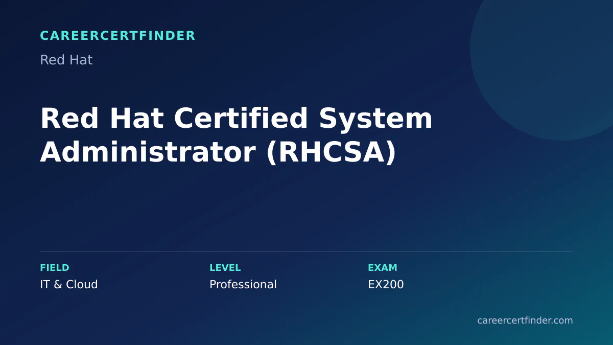 Red Hat Certified System Administrator (RHCSA) exam, cost, and validity overview