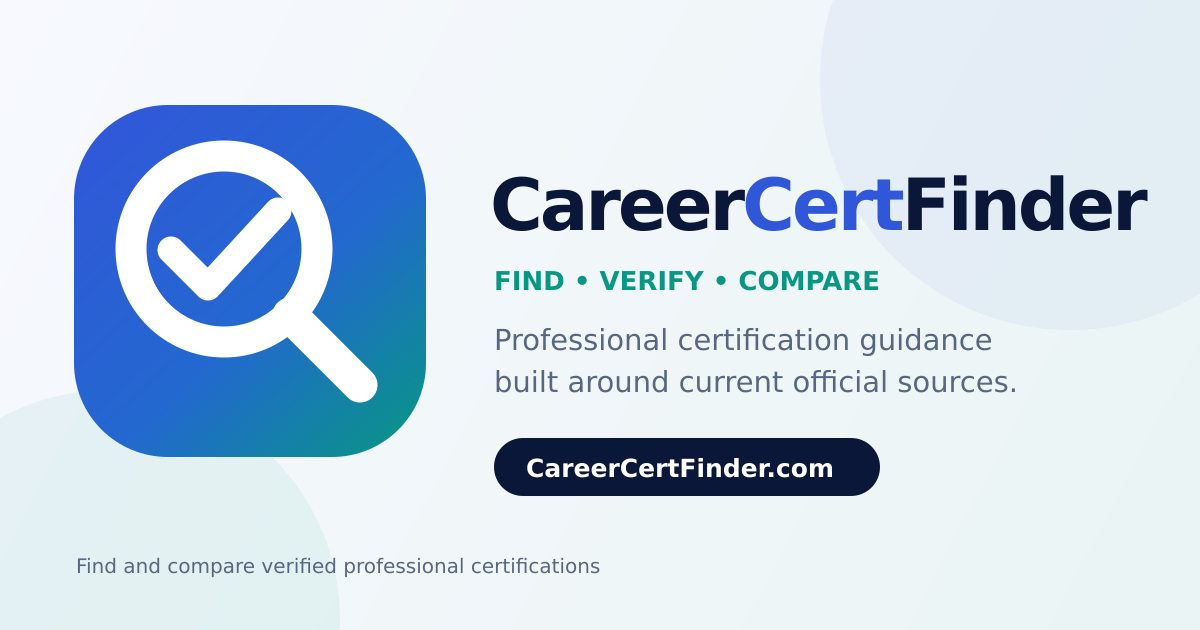 Choose the right certification with the CareerCertFinder comparison process